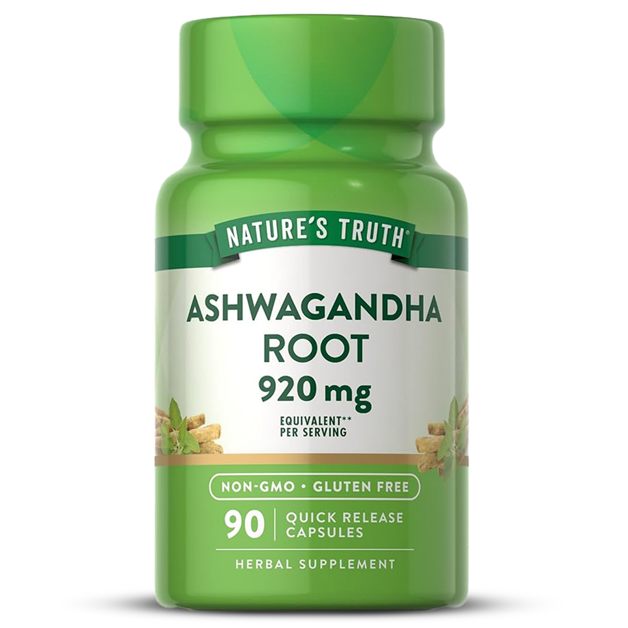 Ashwagandha Root 920mg 90 Caps - Nature's Truth