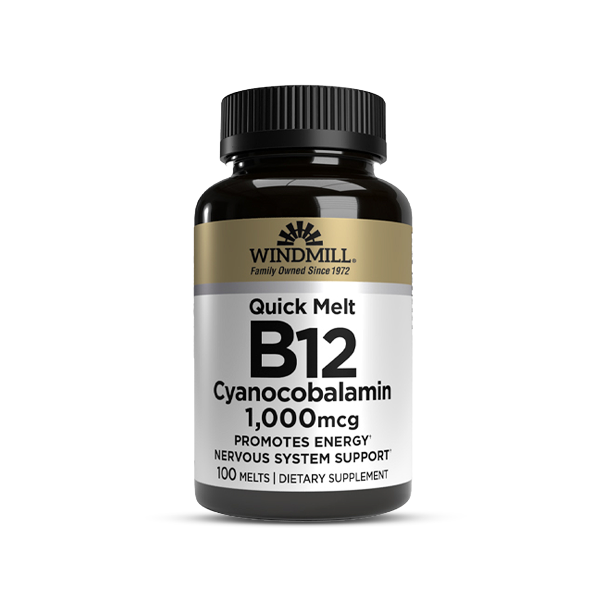 Vitamina B12 1000 mcg | 100 Tabletas – Windmill