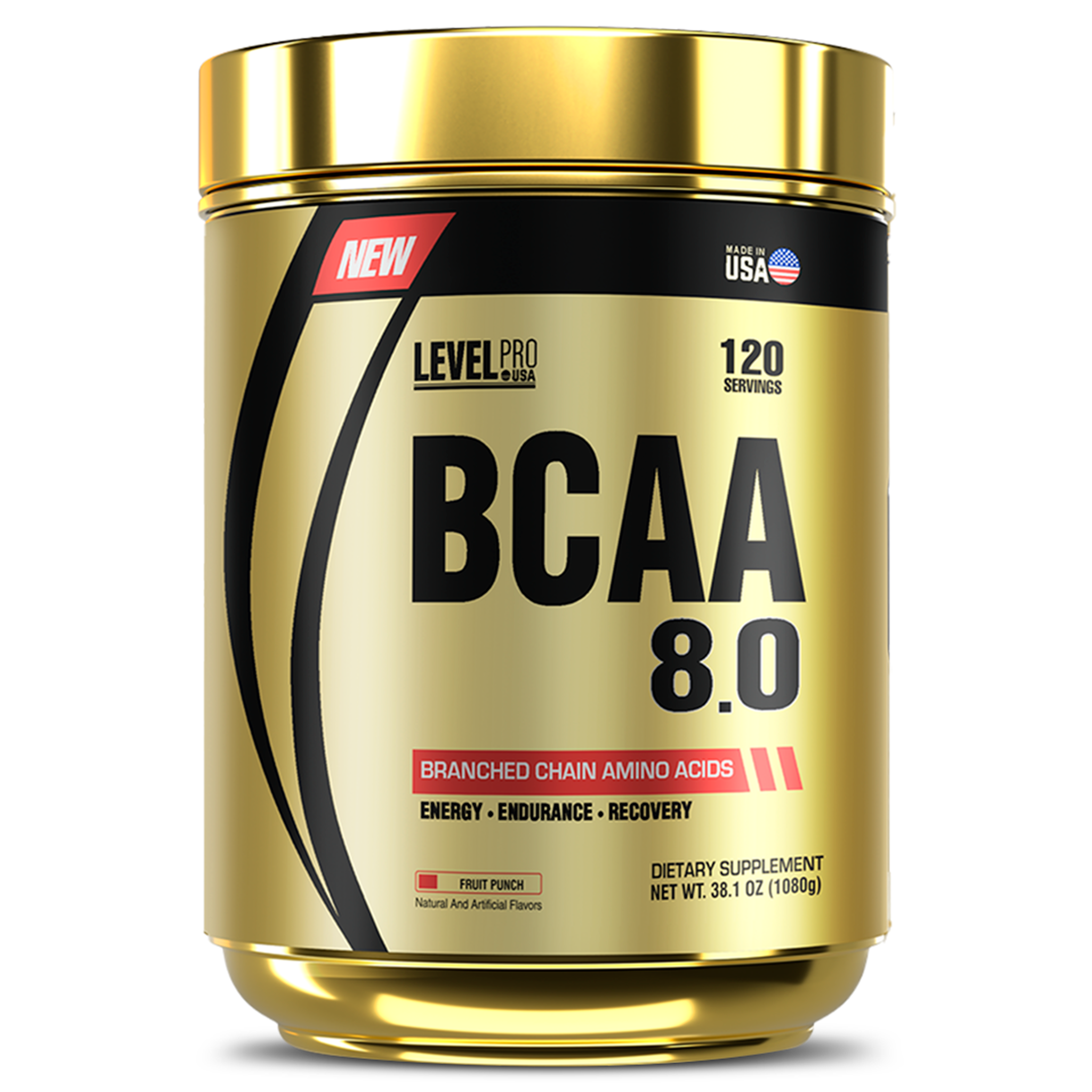 Bcaa 8.0 60 servicios (540g) - Level Pro