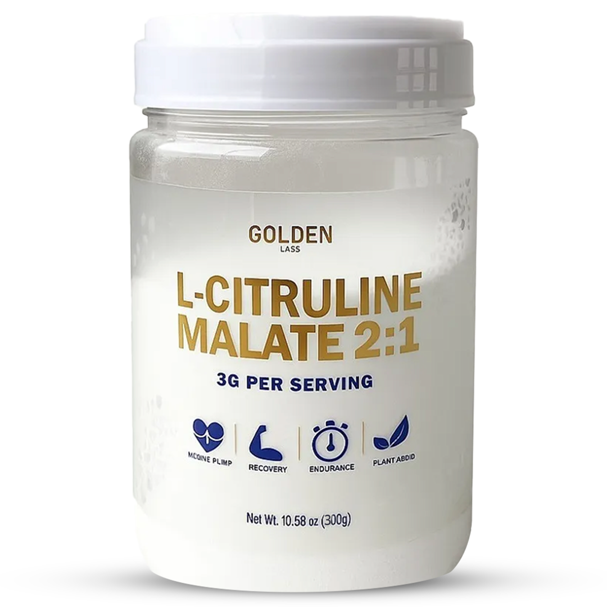 L-citrulina Malate 2:1 300g Sin Sabor - Golden Labs