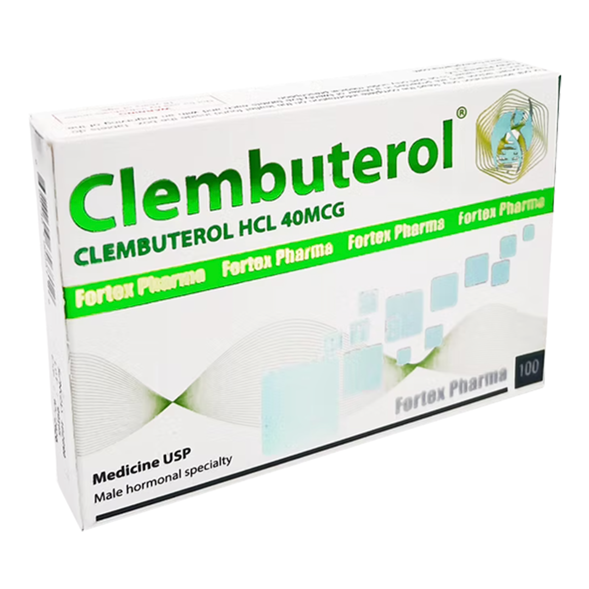 CLEM-RX | Clembuterol | 100 pastillas | FORTEX PHARMA