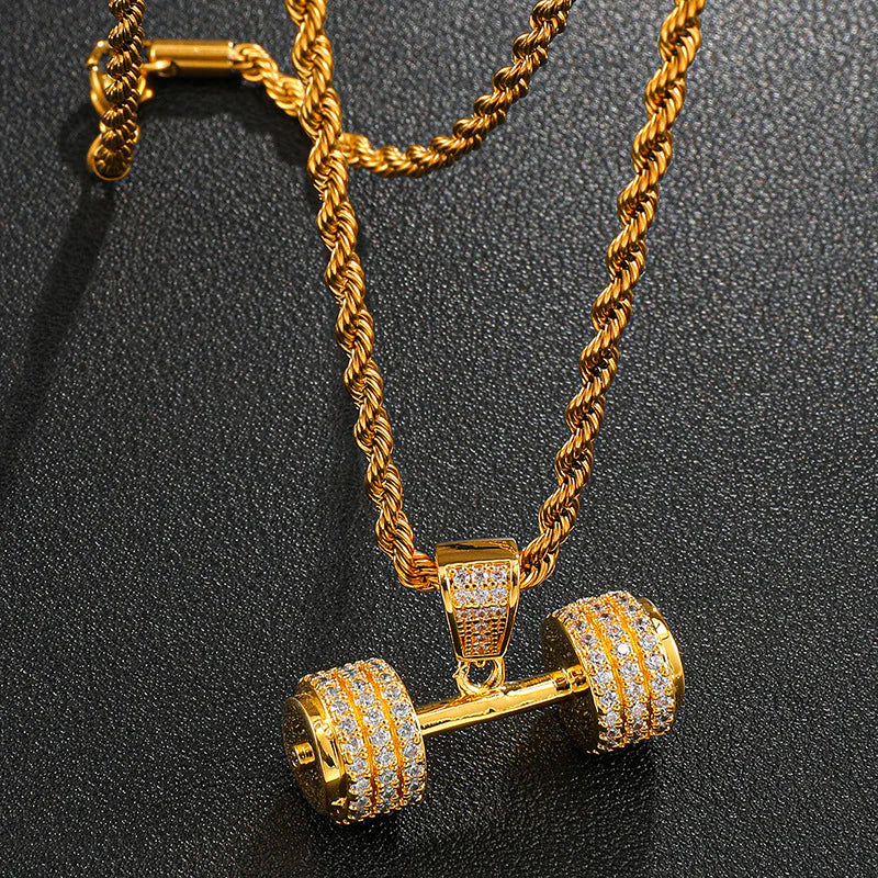 Colgante Mancuerna de Diamantes