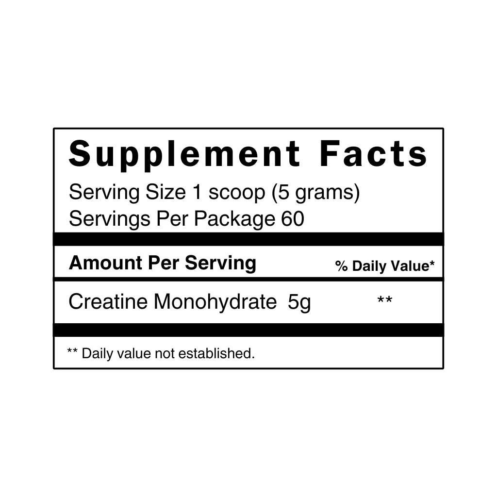Creatine Micronized & Monohydrate 300g - Evogen