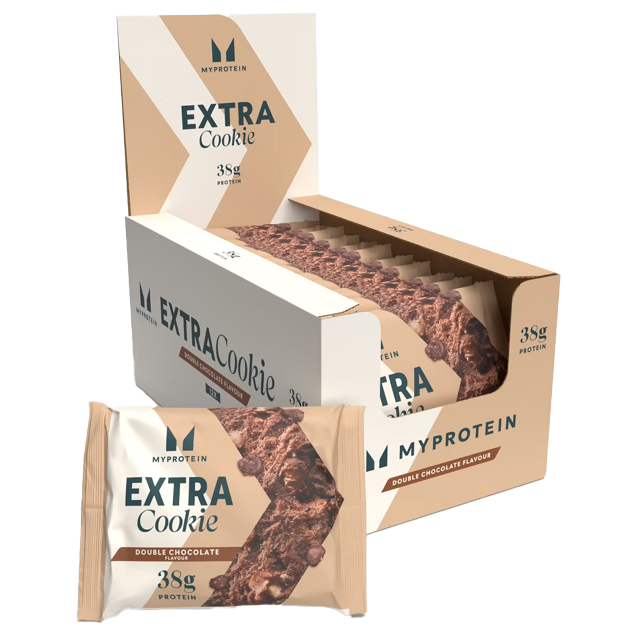 Extra Cookie Double Chocolate Caja 12 Unid - Myprotein