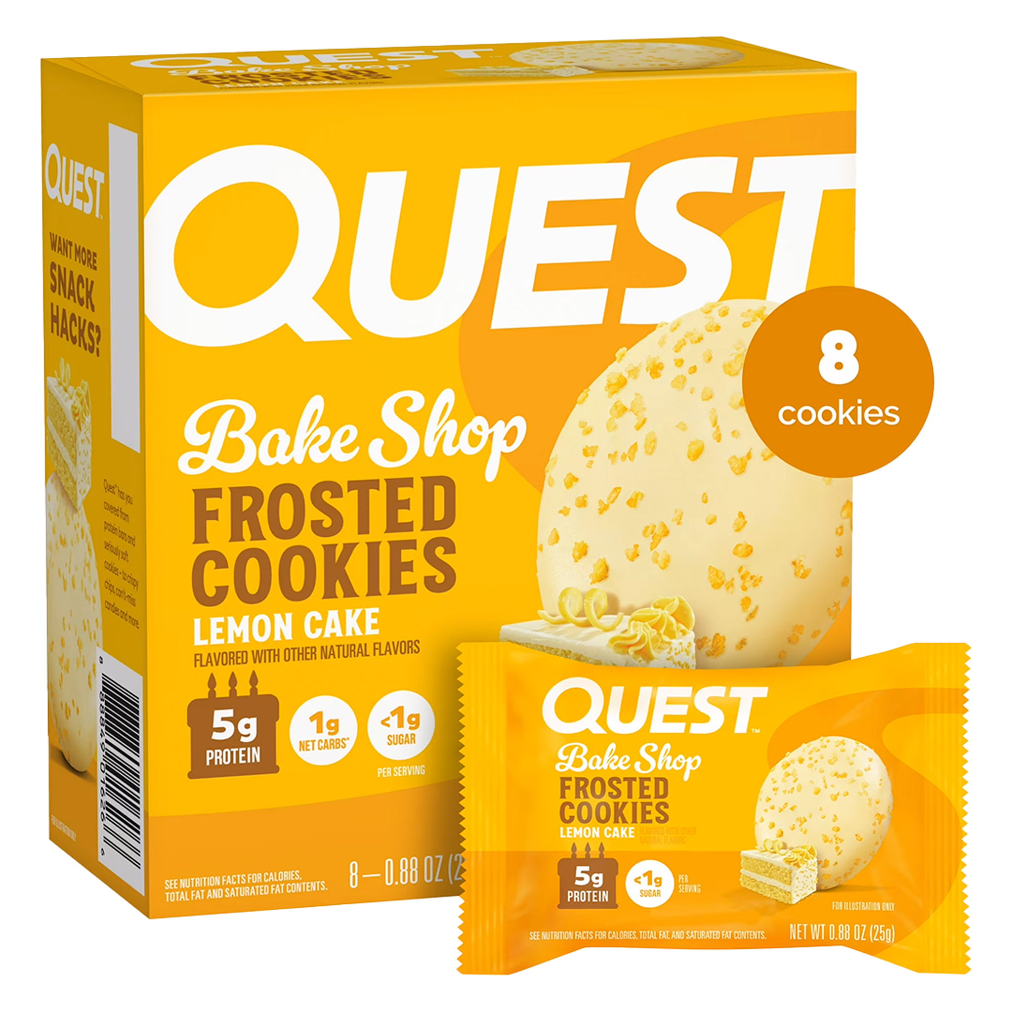 Frosted Cookies Lemon Cake Pack 08 Unid - Quest