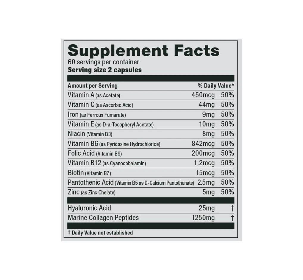 Hair, Skin & Nails 120 Caps - Ultimate Nutrition