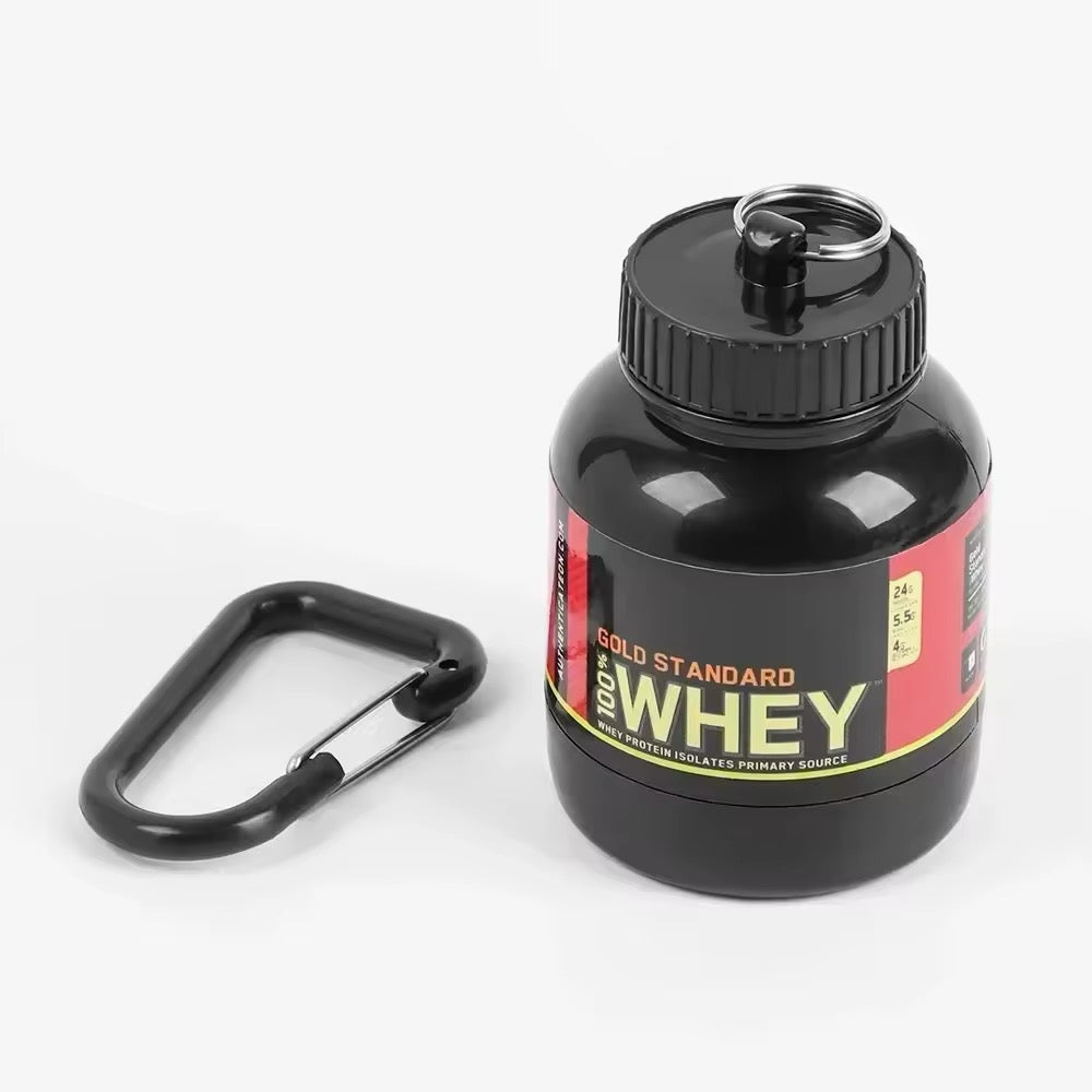 Llavero Porta Proteína 100ml - Whey gold Standard