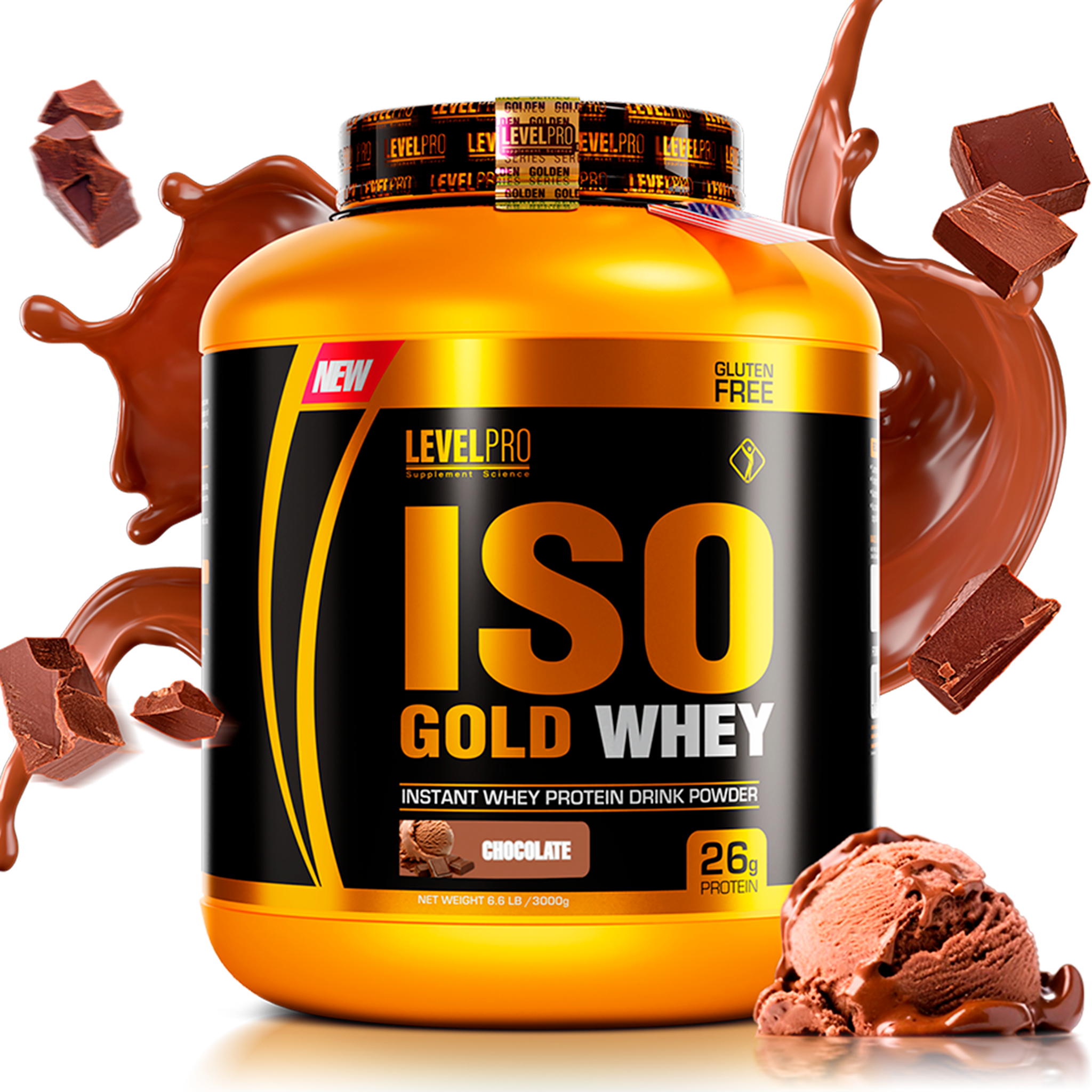 Iso Gold Whey 3kg - LevelPRO