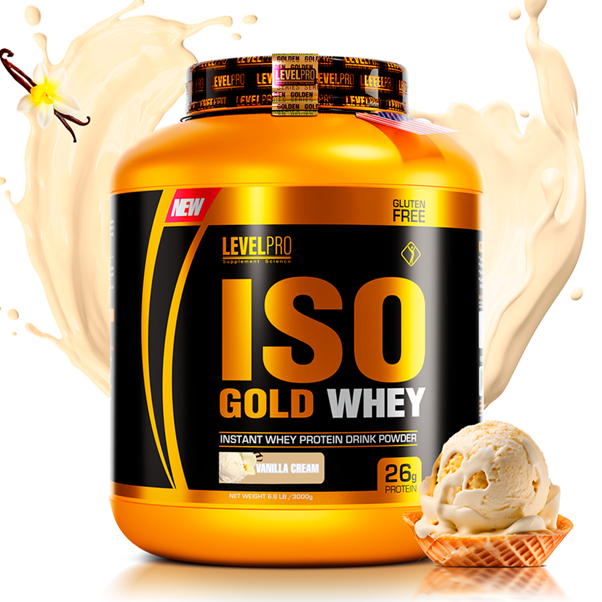 Iso Gold Whey 3kg - LevelPRO