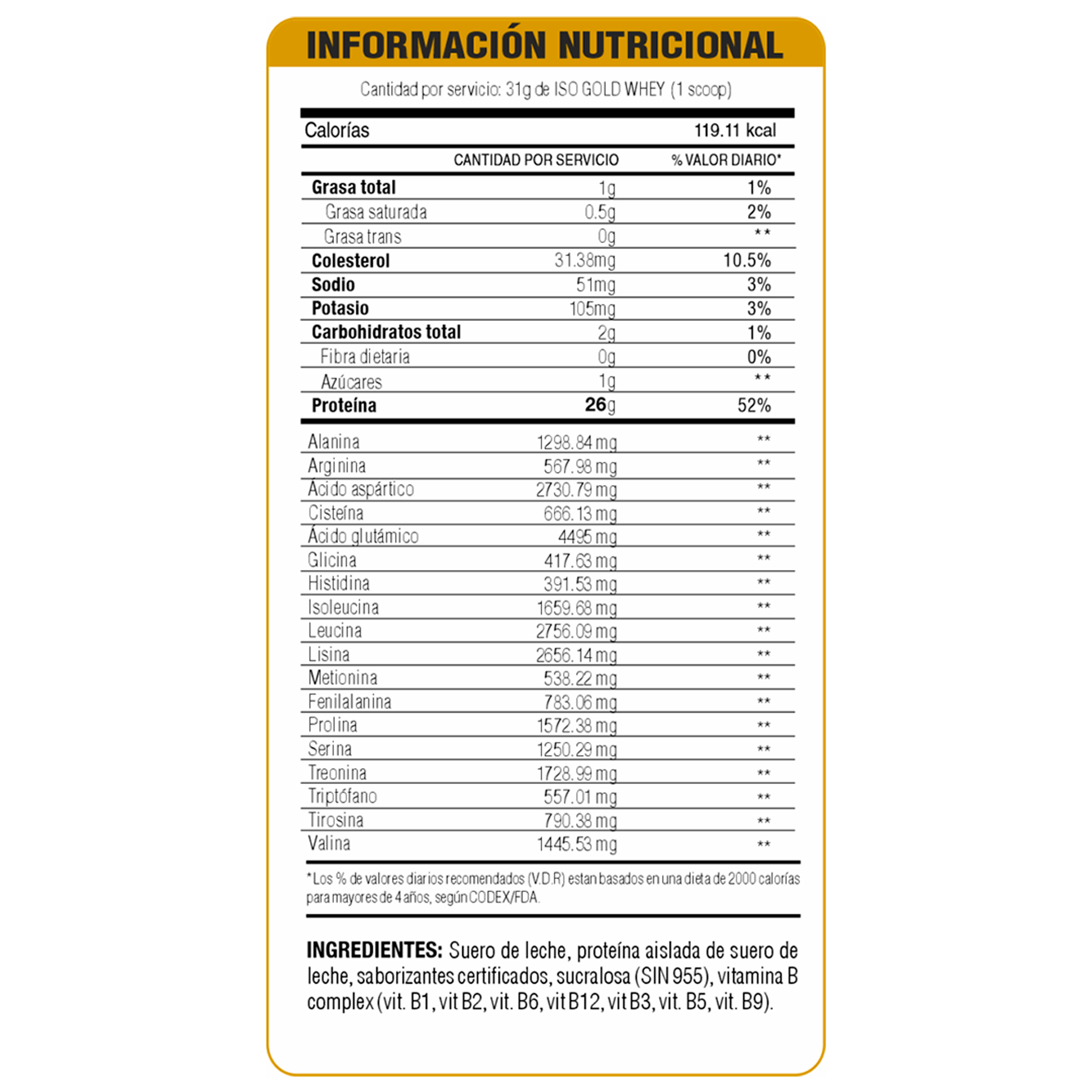 Iso Gold Whey 3kg - LevelPRO