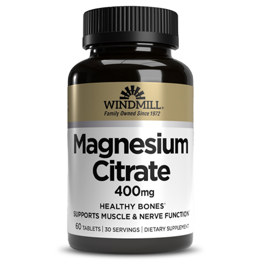 Citrato de Magnesio 400mg | 60 tabletas – Windmill