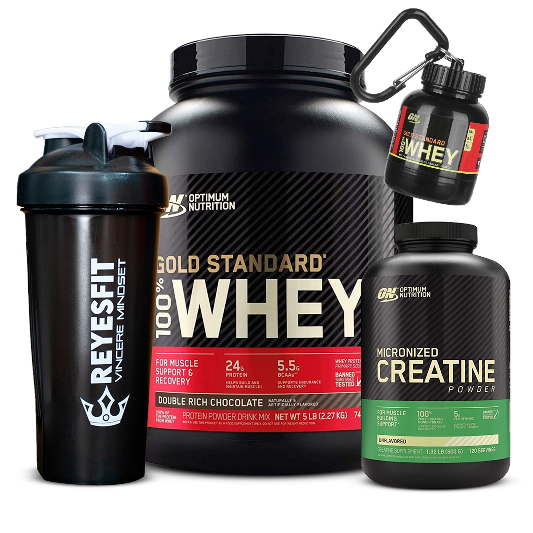 Gold Standard 100% Whey 5lb + Creatine Optimum Nutrition 600g