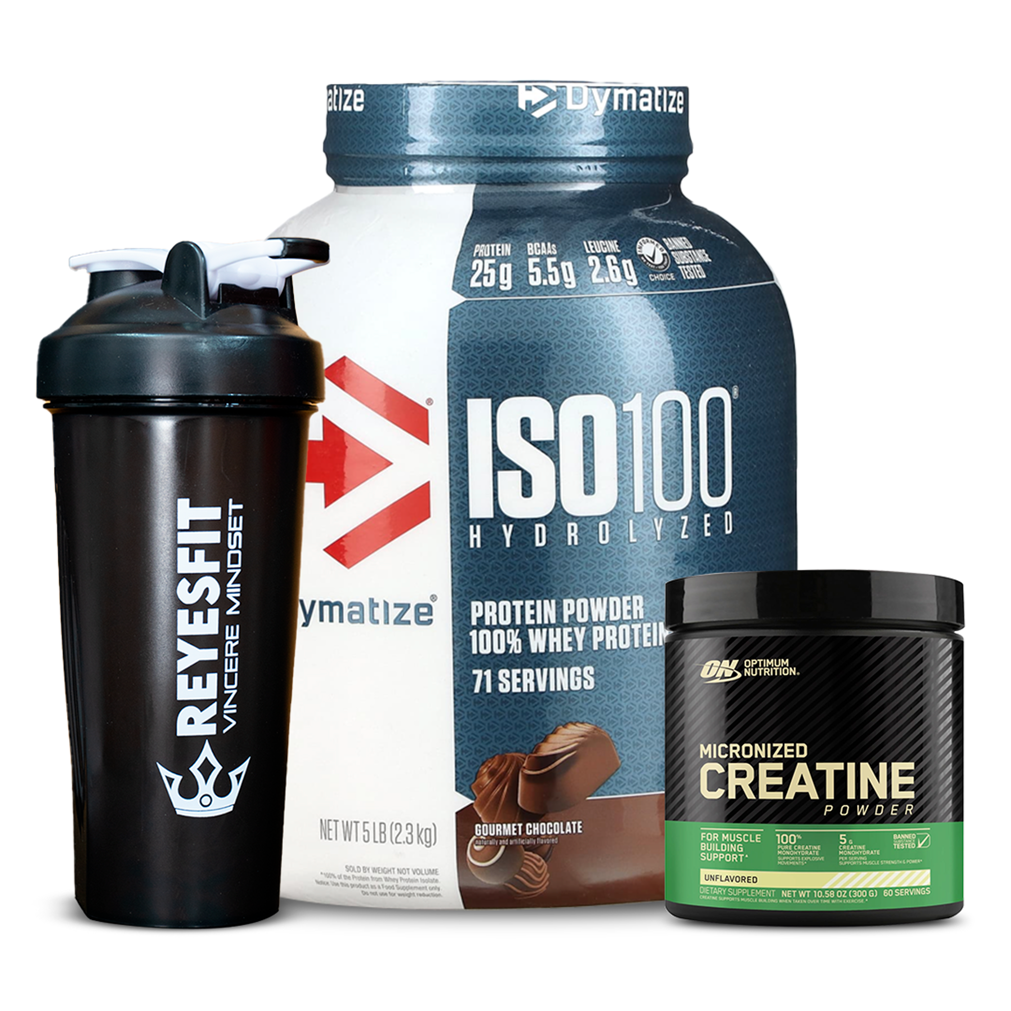 ISO100 Hidrolizado, Aislado 100 % Proteína de Suero 5lb + Creatine Optimum Nutrition 300g