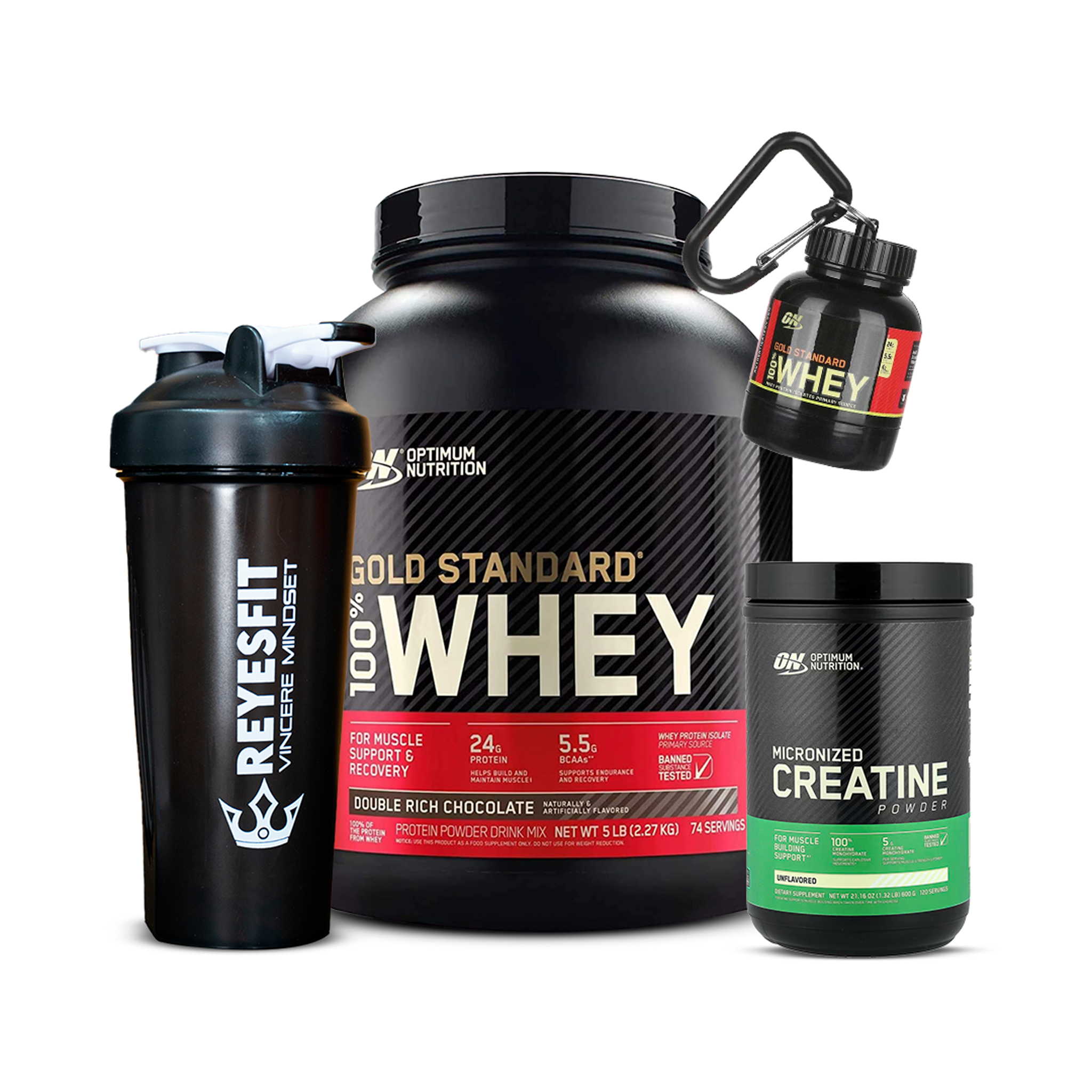 Gold Standard 100% Whey 5lb + Creatine Optimum Nutrition 600g