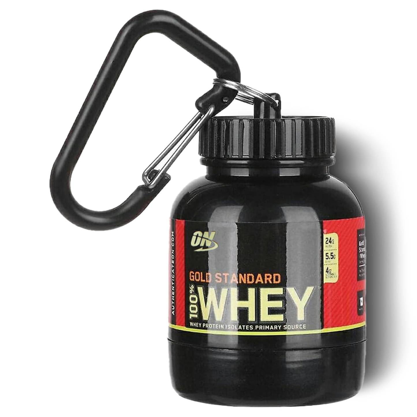 Llavero Porta Proteína 100ml - Whey gold Standard