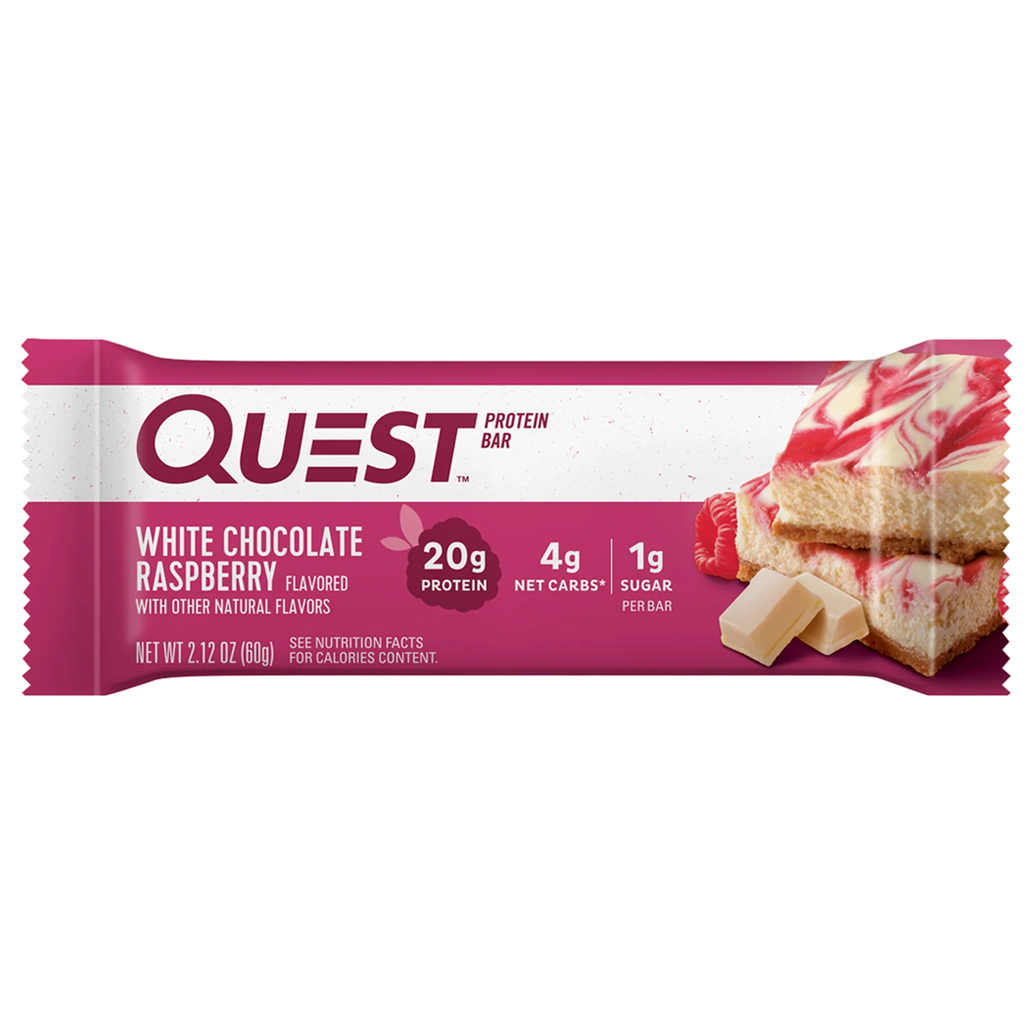 Protein Bar White Chocolate Raspberry - Quest