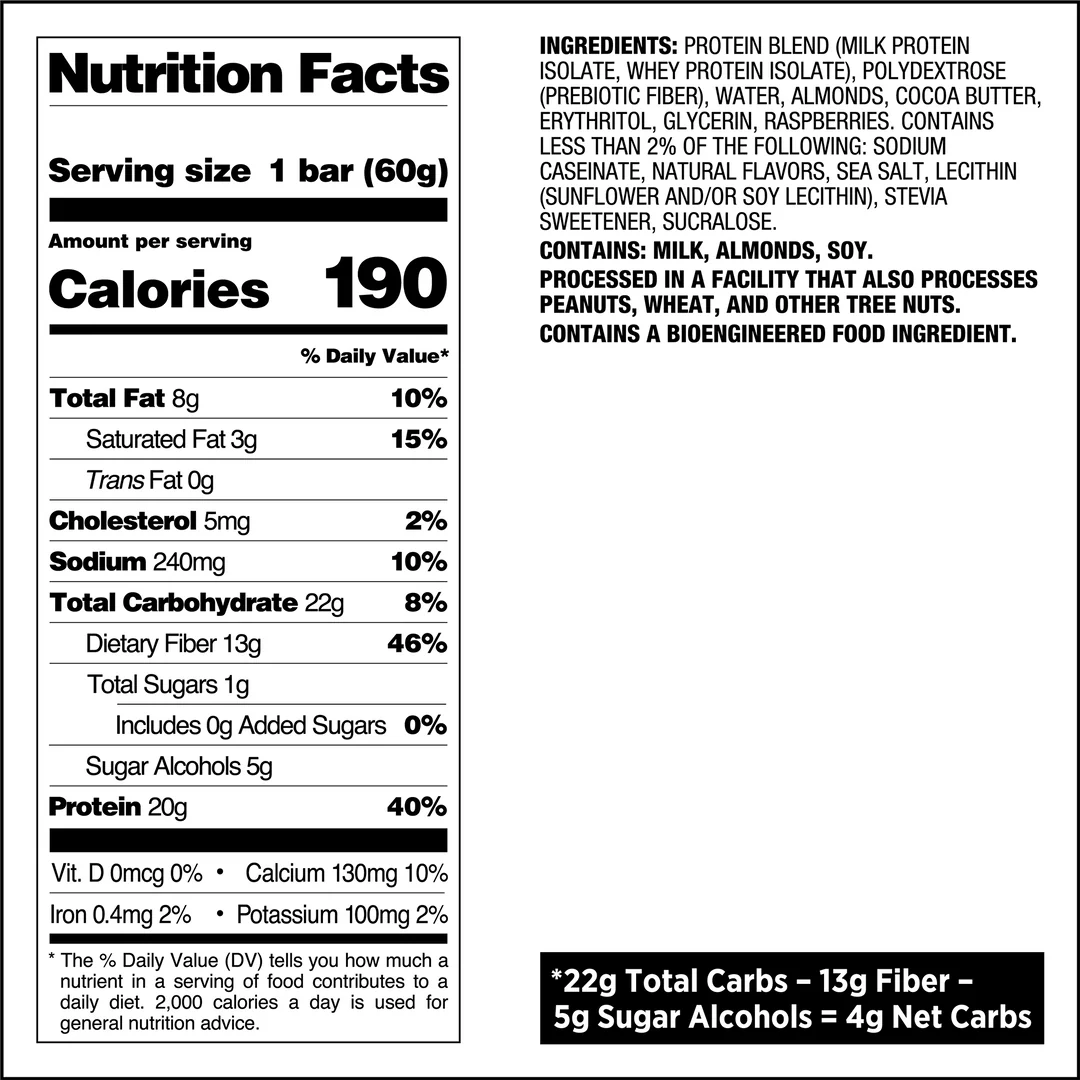 Protein Bar White Chocolate Raspberry - Quest