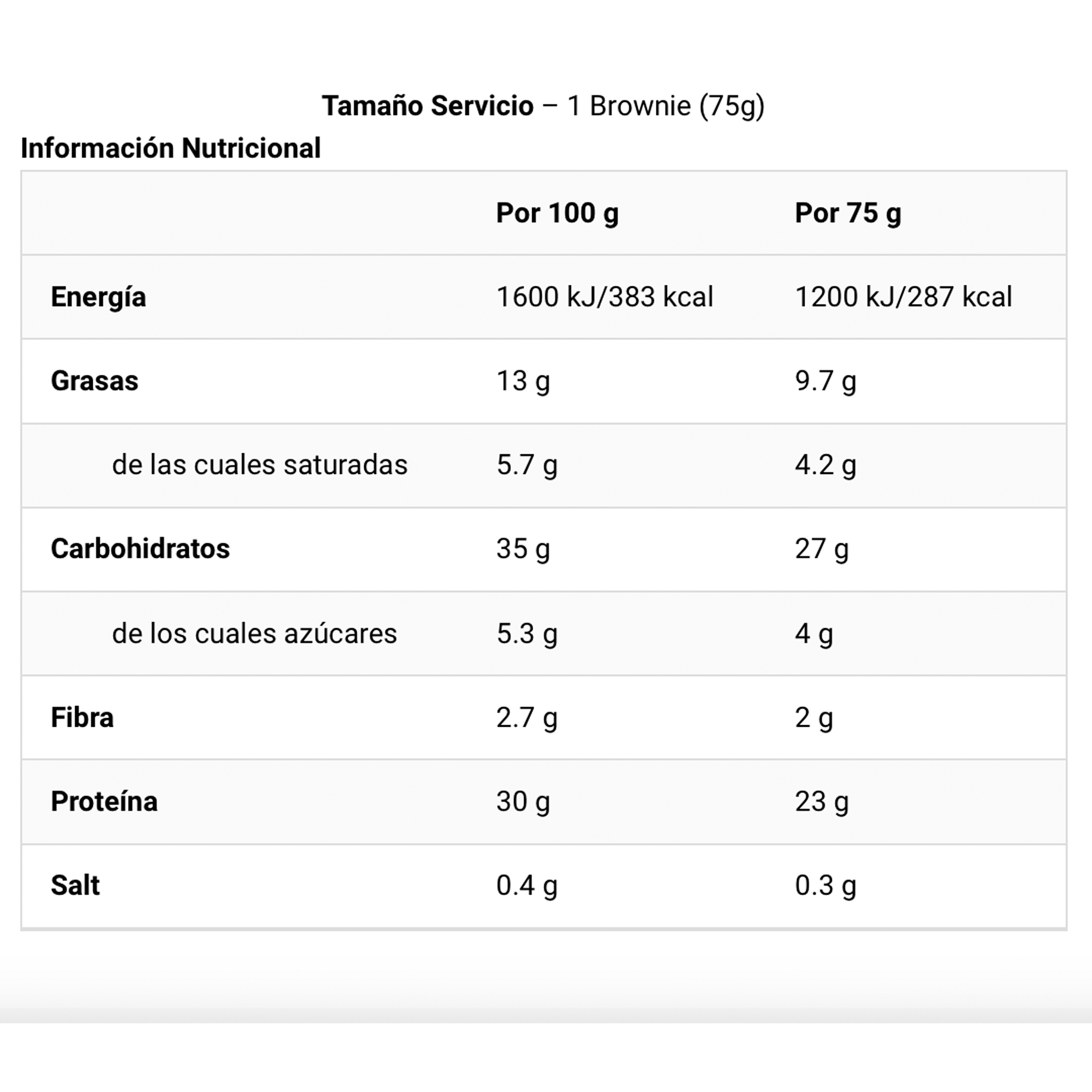 Protein Brownie - MyProtein