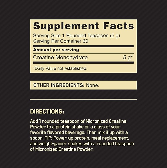Creatine  Micronized 300g – Optimum Nutrition
