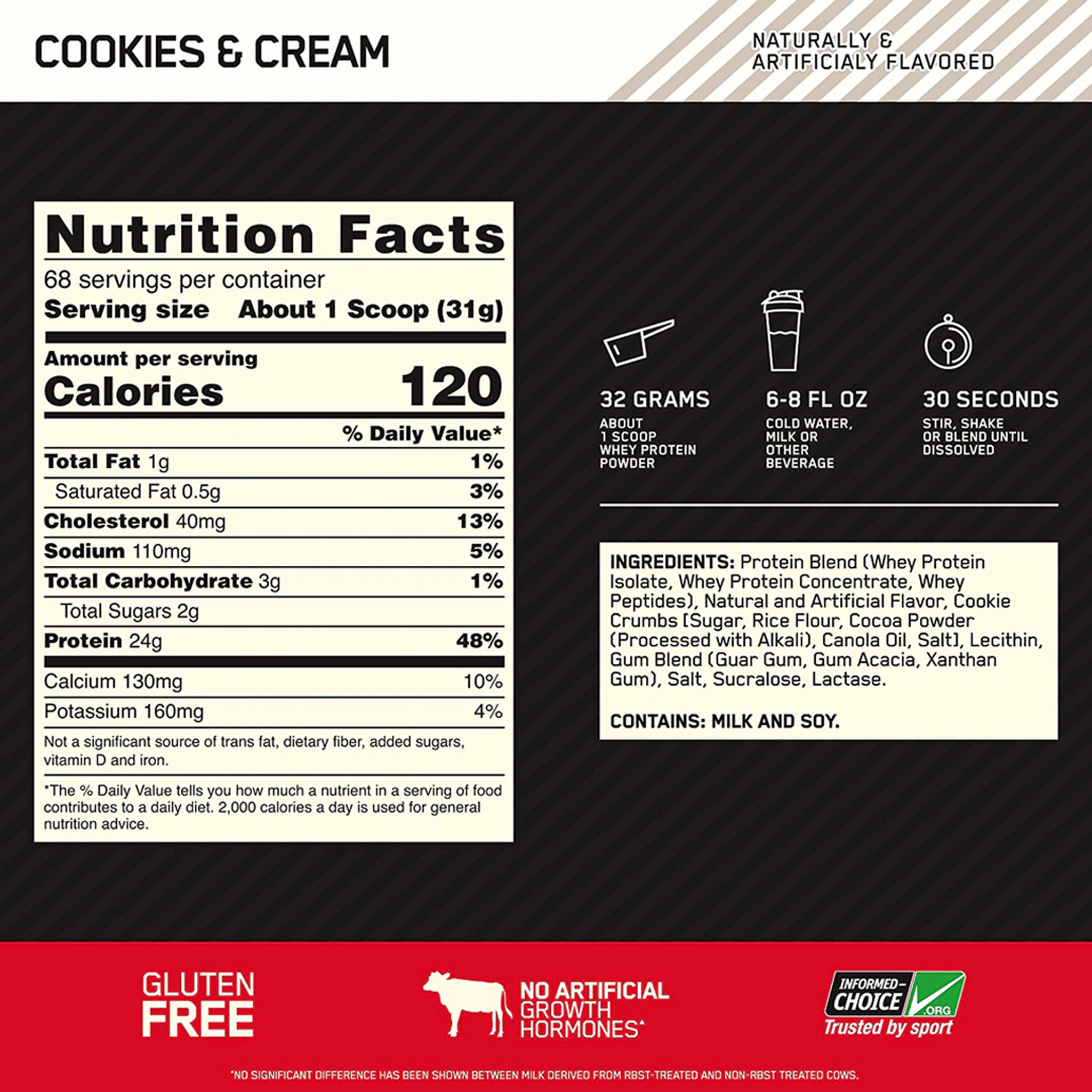 Proteína Gold Standard 100% Whey 5lb – Optimum Nutrition