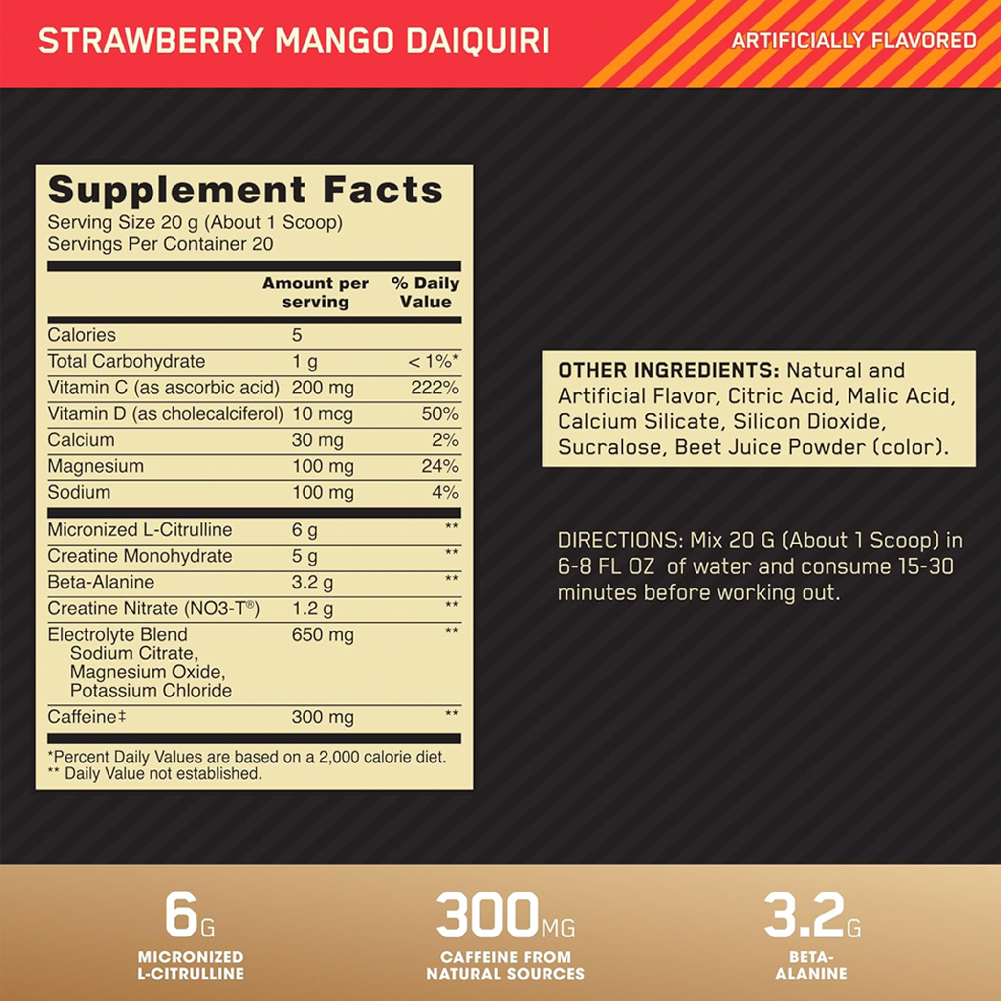 Gold Standard Pre Advanced 400g – Optimum Nutrition