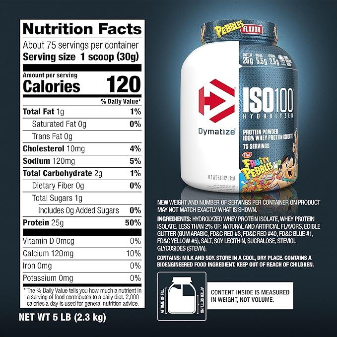 Proteína ISO100 Hidrolizado 5 LB - Dymatize