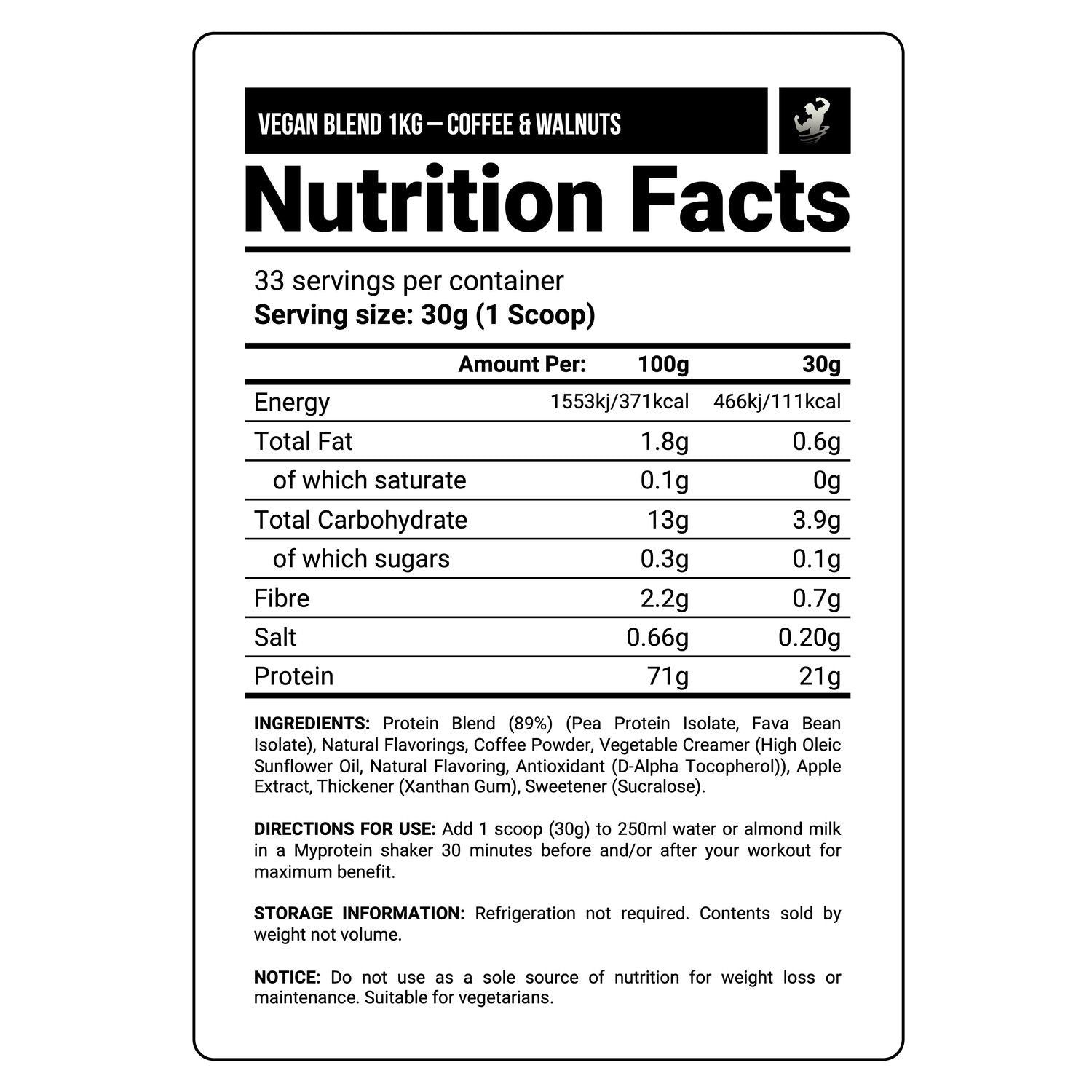 Vegan Protein Blend 1kg - Myprotein