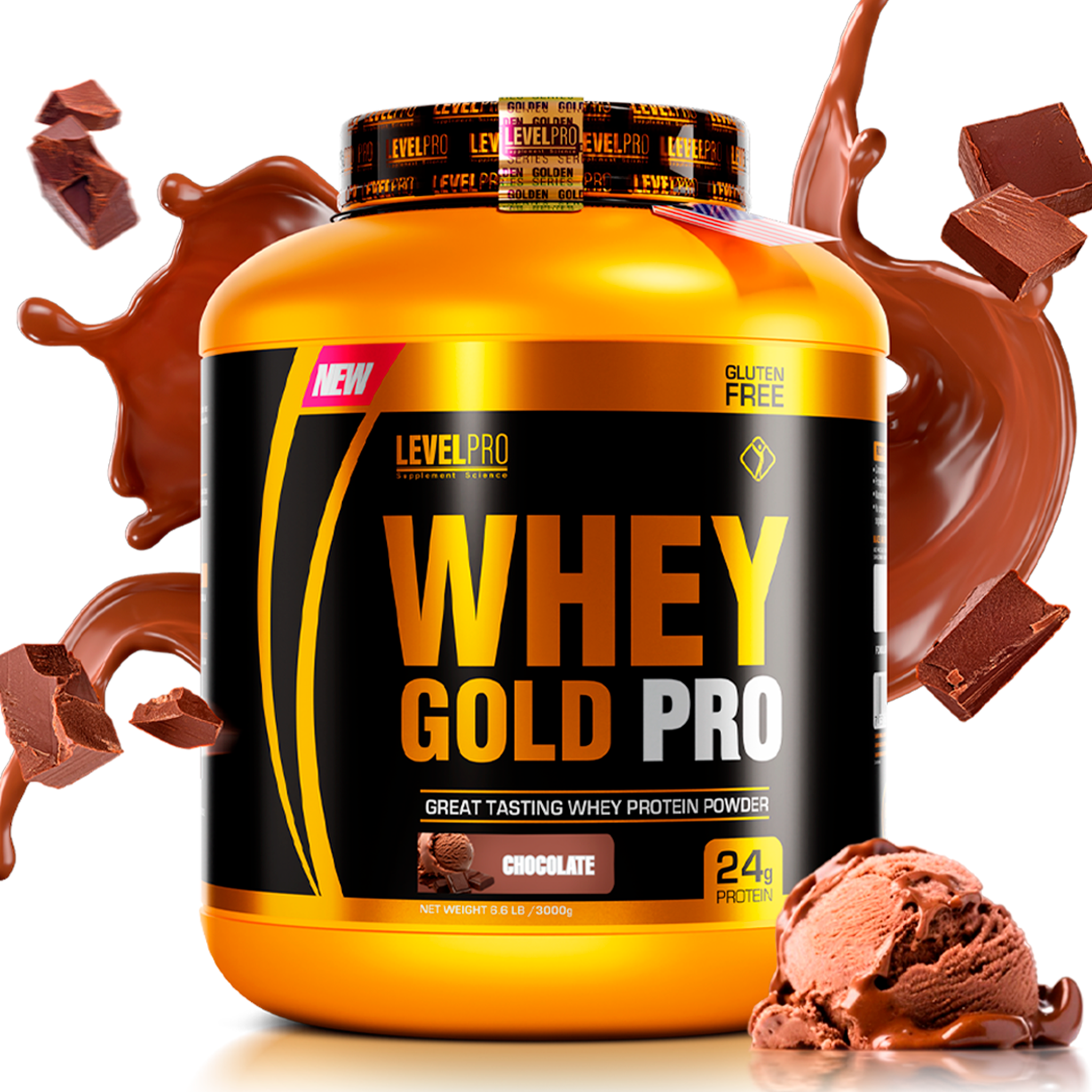 Whey Gold Pro 3kg - LevelPRO